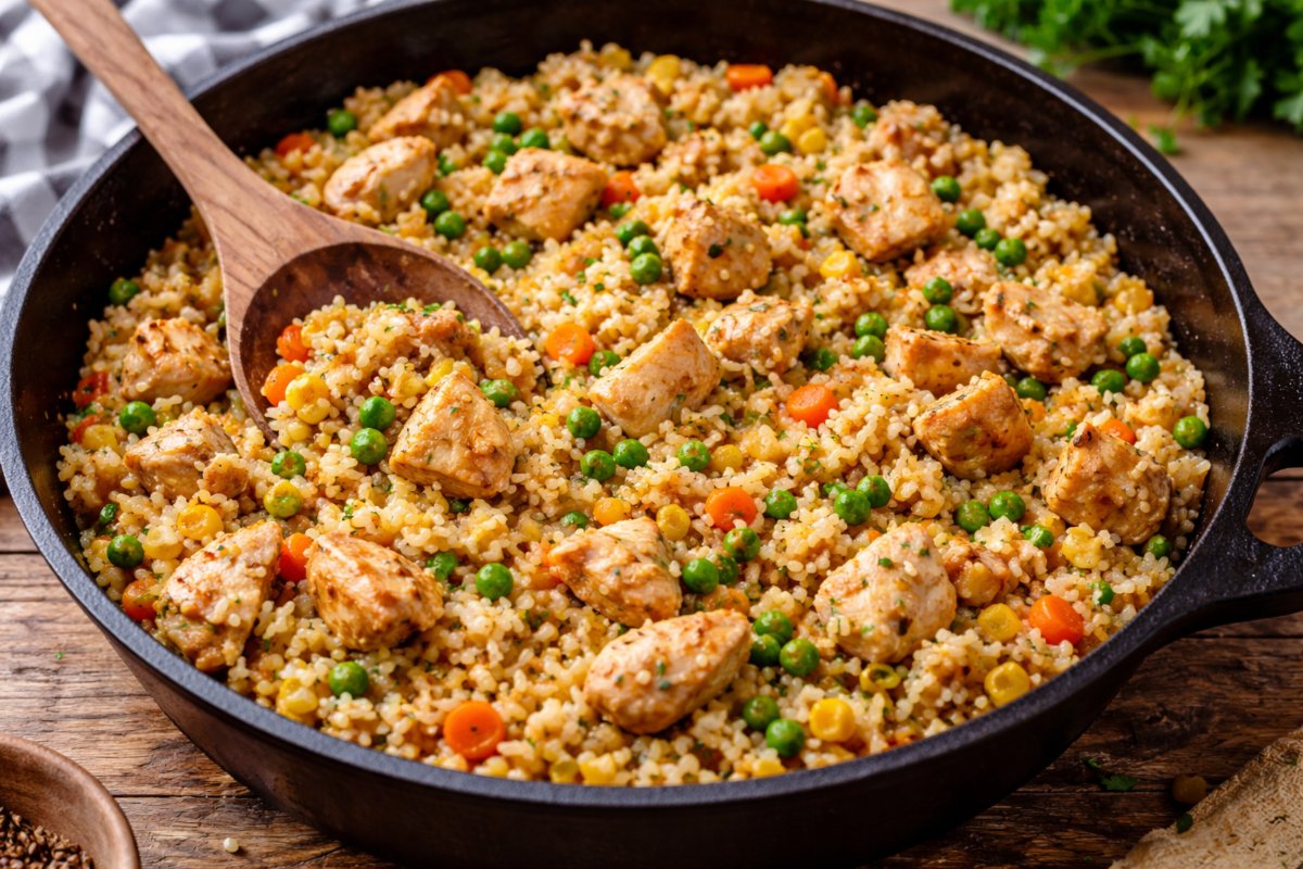 Budget Chicken and Rice Skillet