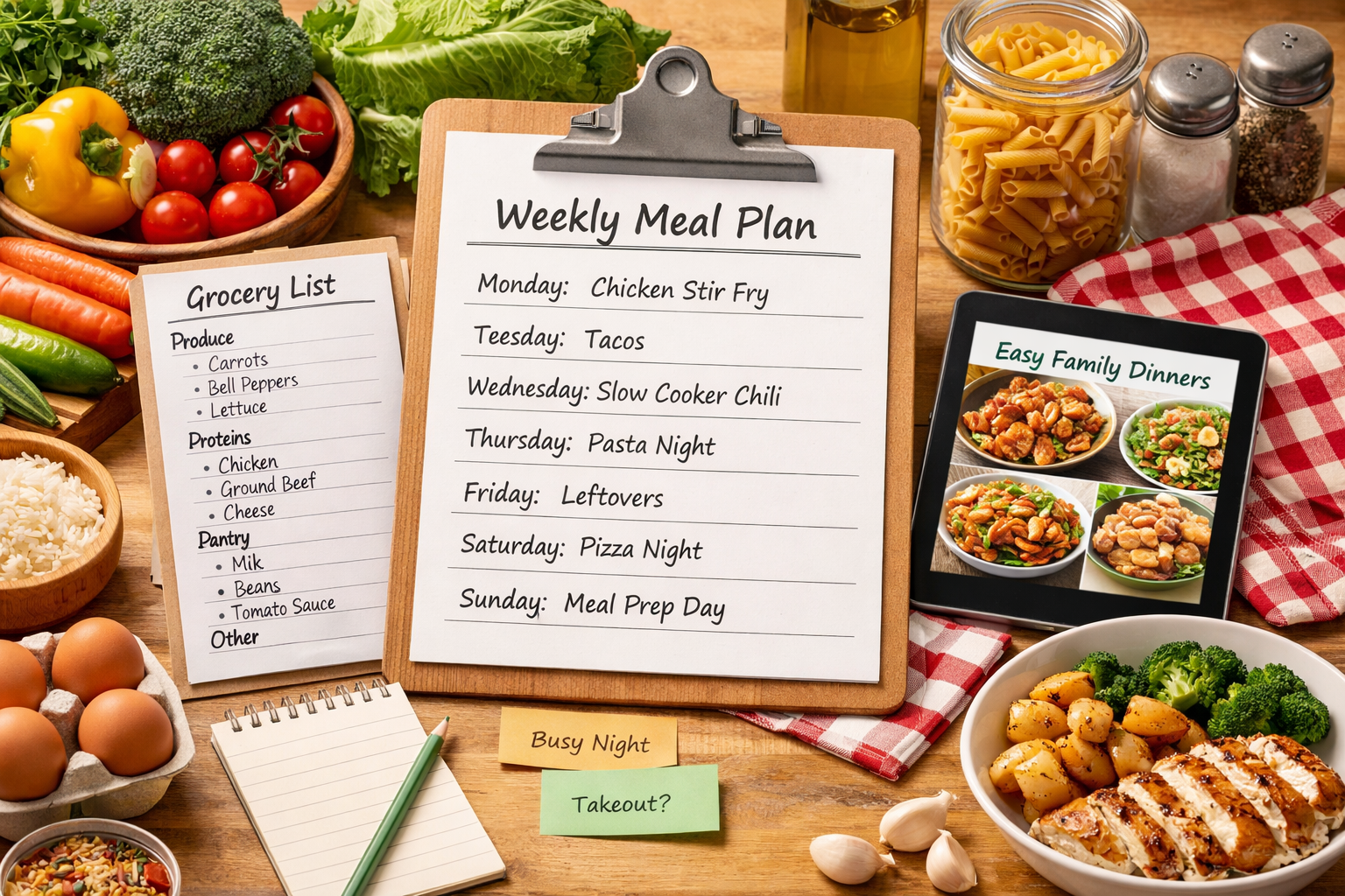 How to Meal Plan for the Week (Step-by-Step Guide for Busy Families)