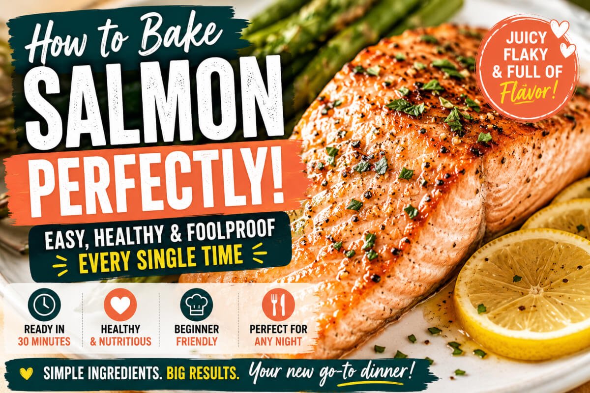 How to Bake Salmon Perfectly (Flaky, Moist, Never Dry)