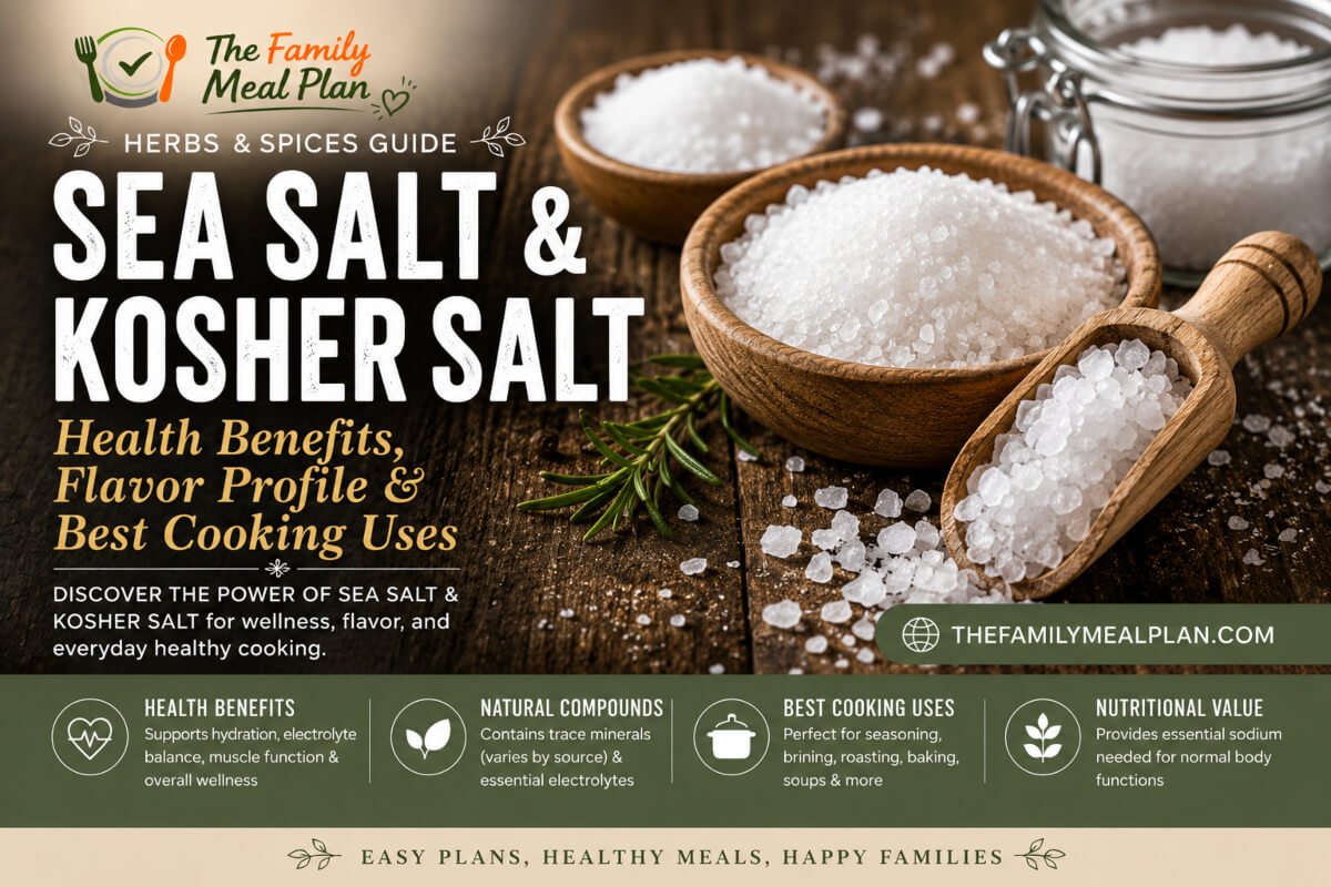 Sea Salt / Kosher Salt, Health Benefits, Flavor Profile & Best Cooking Uses